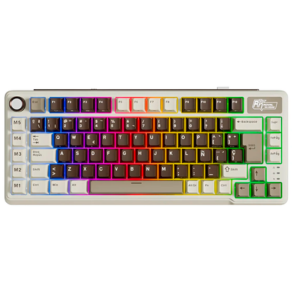 Teclado Rkl75 Wireless Mocha Grey 75%