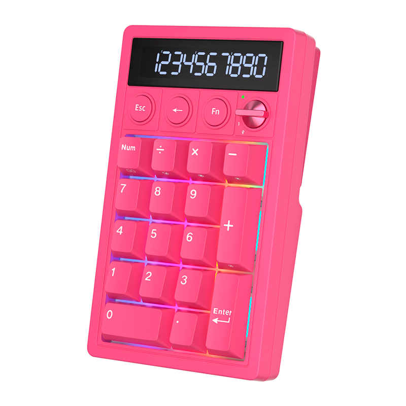 Teclado Rkm20 Berry Red Numpad