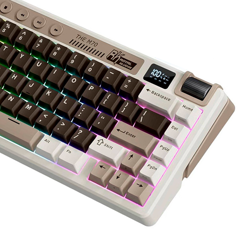 Teclado Rkm70 Wireless Mocha Grey 75%