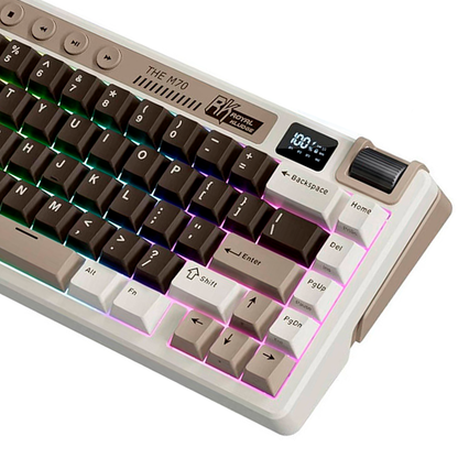 Teclado Rkm70 Wireless Mocha Grey 75%